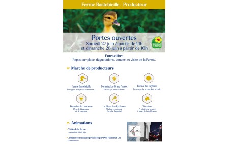 Portes Ouvertes à la Ferme Bastebieille-producteur de canard gras à Mimbaste (près de Dax)-
