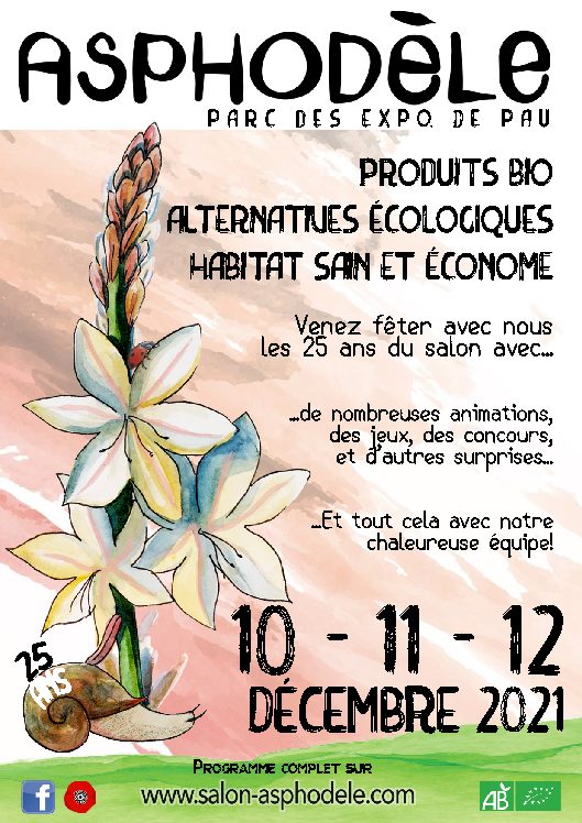 TURS’ANE au Salon bio Asphodèle de Pau ( Parc des Expositions)   les 10, 11 et 12 Décembre  2021
